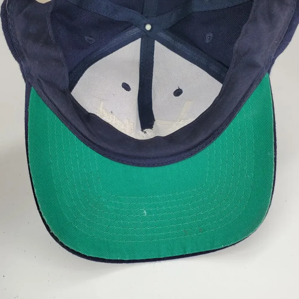 Vintage Holland Hotel Snapback Hat Navy Blue Windmill Wool Blend Baseball‎ Cap
